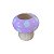 CACHEPOT CERAMICA COGUMELO ROSA BEBE GRAMA BEGE - Imagem 2