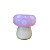 CACHEPOT CERAMICA COGUMELO ROSA BEBE GRAMA VERDE - Imagem 1