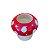 CACHEPOT CERAMICA COGUMELO VERMELHO GRAMA VERDE - Imagem 3
