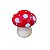 COGUMELO CERAMICA VERMELHO GRAMA BEGE - Imagem 2