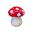 COGUMELO CERAMICA VERMELHO GRAMA BEGE - Imagem 1