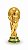Taça Mundial Plástico Dourado Decoração - Imagem 1