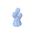 Mini Anjo Branco Biblia Estatueta Decorativa Totem - Imagem 3