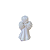 Mini Anjo Branco Segurando Pombinha Decorativa Totem - Imagem 3