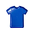 Bandeja Camisa Futebol Plástico Azul Royal Decoração Festas - Imagem 1
