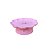 Boleira Flor Com Pé Rosa Bebê Só Boleiras - Imagem 1