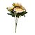 Buque peonia Champagne Flor artificial para Decoração - Imagem 3