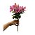 Buque Margarida Rosa Flor Artificial Para Decoração - Imagem 1