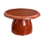 Boleira Cogumelo Grande Plástico Prato Marrom Russet Decorativo Festa - Imagem 1