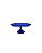 Boleira Pérola Oval Plástico Azul Turquesa Decoração - Imagem 1