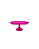 Boleira Pérola Oval Plástico Pink Decoração - Imagem 1