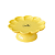 Boleira Flor Com Pé  Pequeno Amarelo Butter Só Boleiras Decorativo - Imagem 2