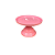 Boleira Slim Aura Rosa Bebê Pequena Só Boleiras Decoração - Imagem 2