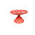 Boleira Slim Aura Rose Pequena Só Boleiras Decoração - Imagem 1