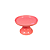Boleira Slim Aura Rose Pequena Só Boleiras Decoração - Imagem 2