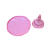 Boleira Slim Aura Rosa Bebê Média Só Boleiras Decoração - Imagem 2