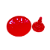 Boleira Slim Aura Vermelho Média Só Boleiras Decoração - Imagem 2