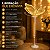Borboleta LED Bivolt Dourada 60cm com Fonte Redonda Decorativa - Imagem 3