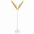 Borboleta LED Bivolt Dourada 60cm com Fonte Redonda Decorativa - Imagem 4