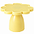 Boleira Flower Só Boleiras Grande 23x18,5 Fosco Amarelo Butter Festas - Imagem 1