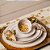 Prato Sobremesa Porcelana Borda Dourada Bonechina - Imagem 3