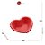 Tigela Porcelana Coração Bolinha Beads Vermelho 21x18x6cm - Imagem 6