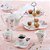 Conjunto 6 Xícaras Chá De Porcelana Borboletas 200ml - Imagem 3