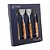 Conjunto 4 Colheres De Sobremesa Com Cabo Em Bambu Tulum 16cm - Imagem 1