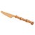 Conjunto 4 Facas Refeição Com Cabo Em Bambu Tulum Dourado 22cm - Imagem 2