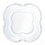 Conjunto 4 Pratos Sobremesa De Vidro Butterfly 17cm - Imagem 3