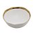 Bowl De Porcelana Branco E Dourado Dubai 15x6cm - Imagem 1