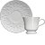 Xícara De Café Com Pires Tassel Branco - Imagem 1