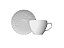 Xícara De Café Com Pires Tangram Branco 75Ml - Imagem 1
