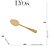Conjunto 6 Colheres De Sobremesa Positano Dourado 12Cm - Imagem 4
