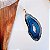 Pingente Ágata Azul - Borda Dourada - Folheado a Ouro - Imagem 1