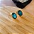 Brinco Oval Esmeralda Facetada - Folheado a Ouro - Imagem 1