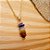 COLAR FIO 7 CHAKRAS P - FOLHEADO A OURO - Imagem 2