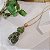 Colar Turmalina Verde Dupla - Folheado a Ouro - Imagem 3