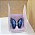 Borboleta Ágata Azul - Prata - Coleção Asas - Imagem 2