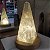 Base Redonda De Madeira LED 10cm - Amarela - Imagem 2