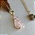 Colar Cristal Bruto - Folheado a Ouro - Imagem 3