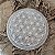 Placa de Selenita Redonda - Mandala Flor da Vida - 14cm - Imagem 2