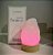 Mini Luminária Quartzo Branco Led Colorido - Base de Madeira - Imagem 2