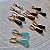 Brinco Argola Quadrado Prisma - Folheado A Ouro - Imagem 2
