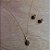 Conjunto Colar e Brinco Folha Facetado - Folheado a Ouro - Imagem 5