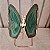 Borboleta Ágata Verde - Base Dourada -  Base de Ferro - Imagem 1