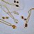 Conjunto Colar e Brinco Fragmentos - Folheado a Ouro - Imagem 1
