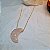 Colar Meia Lua Cristal - Folheado a Ouro - Imagem 3