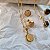Conjunto Brinco e Colar Geodo - Folheado a Ouro - Imagem 2