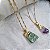 Colar Cristal Bruto - Folheado a Ouro - Imagem 1